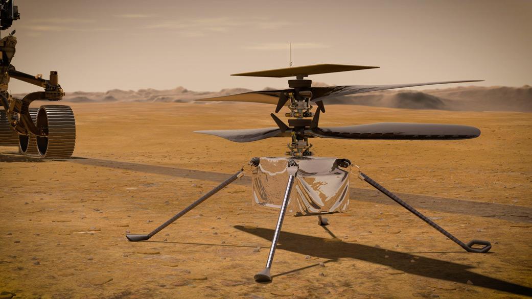 helikoptéra na Marse